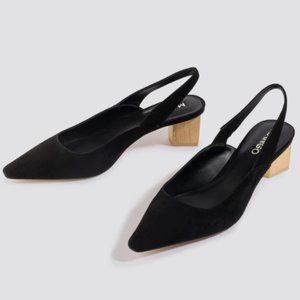 Mango sling-back heels